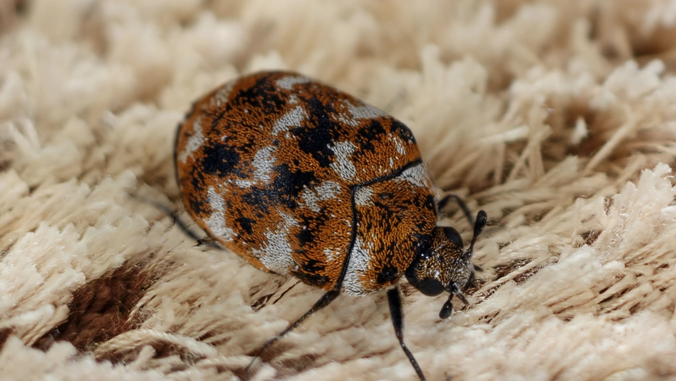 Carpet Beetle Close Up Carpet beetle close up for identification